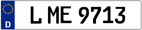 Trailer License Plate
